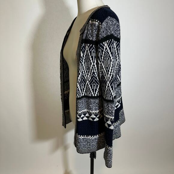 Christopher & Banks Navy Blue Open Front Cardigan Sweater Womens Petite Small PS - Picture 4 of 14